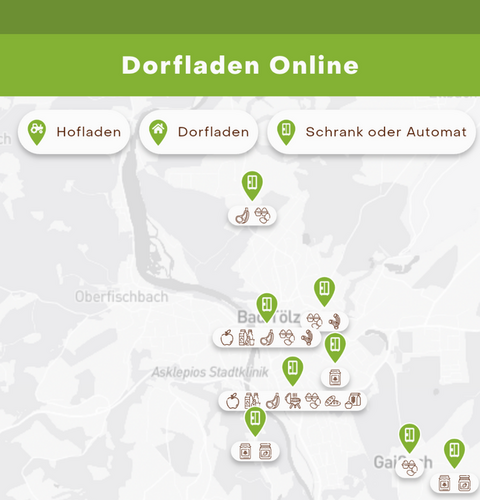 Website von Dorfladen Online