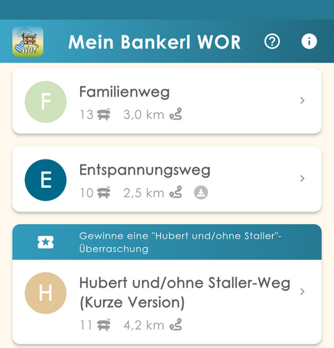 Website von Wolfratshausen zu Mein Bankerl Themenwegen